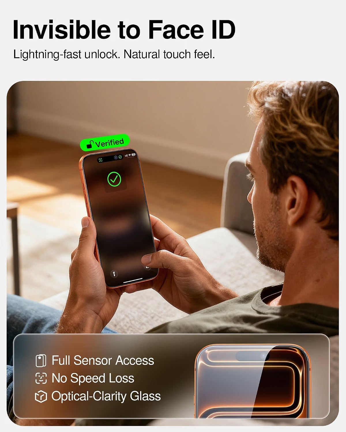 iPhone 16 Pro max Privacy screen protector thumbnail 5